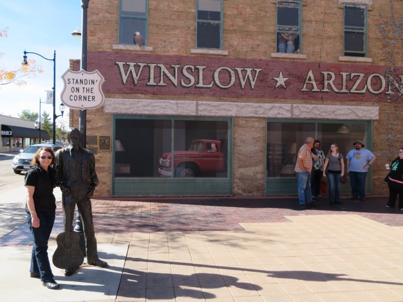 Standing on a corner in Winslow Arizona - Eagles